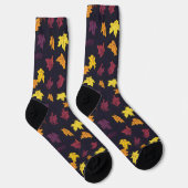 Chaussette Motif Feuille d'automne (Droite)