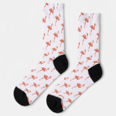 Chaussette Motif Flamant Rose (Gauche)