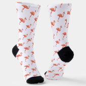 Chaussette Motif Flamant Rose (Angulaire)