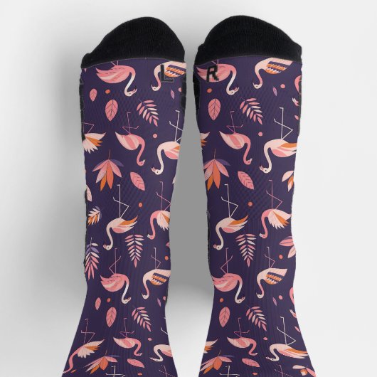 Chaussette Motif Flamant rose Paradise (Haut)