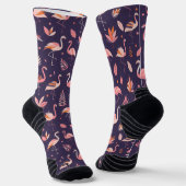 Chaussette Motif Flamant rose Paradise (Angulaire)