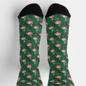 Chaussette Motif Flamant Tropical (Haut)