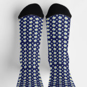 Chaussette Motif Fleur Blanche Thunder_Cove (Haut)