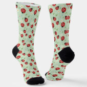 Chaussette Motif Fleur de coccinelle (Angulaire)