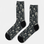 Chaussette Motif Fleurs Gothiques (Gauche)