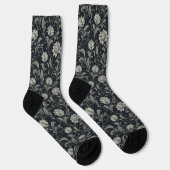 Chaussette Motif Fleurs Gothiques (Droite)