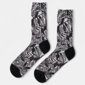 Chaussette motif floral Abstrait (Gauche)