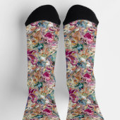 Chaussette Motif floral baroque (Haut)