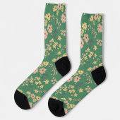 Chaussette Motif floral boho moderne (Gauche)