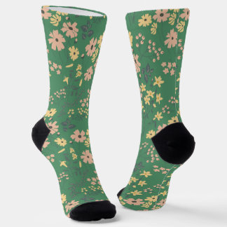 Chaussette Motif floral boho moderne
