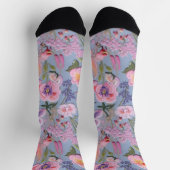 Chaussette Motif floral brodé (Haut)