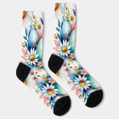 Chaussette Motif floral de Pâques (Droite)