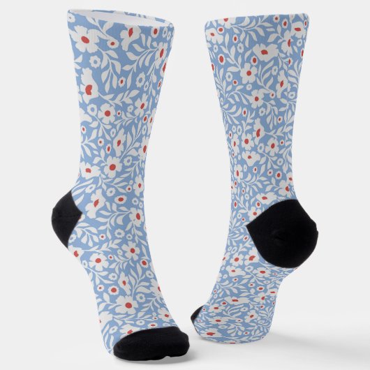Chaussette Motif floral du bois (Angulaire)