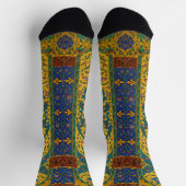 Chaussette Motif floral persan décoratif complexe (Haut)
