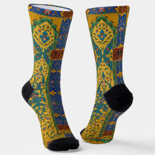 Chaussette Motif floral persan décoratif complexe