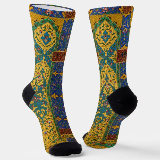 Chaussette Motif floral persan décoratif complexe (Angulaire)