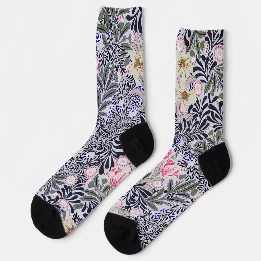 Chaussette Motif floral, William Morris (Gauche)