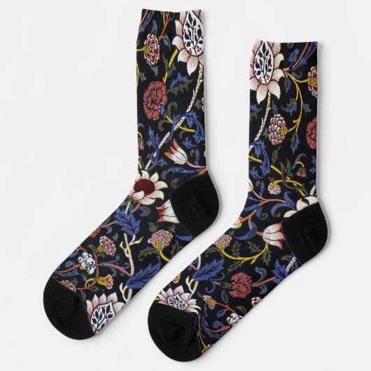 Chaussette Motif floral, William Morris (Gauche)