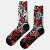 Chaussette motif fractal (Gauche)