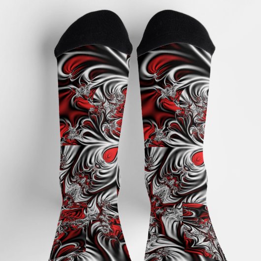 Chaussette motif fractal (Haut)