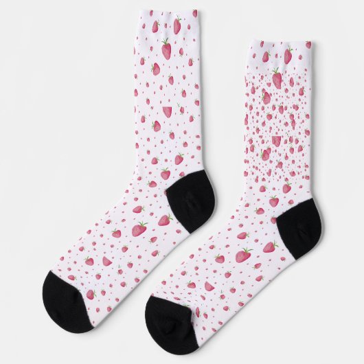 Chaussette Motif fraise (Gauche)