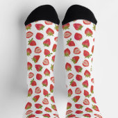 Chaussette Motif Fraise d'Été (Haut)