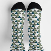 Chaussette Motif géométrique bleu foncé (Haut)