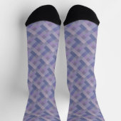 Chaussette Motif géométrique bleu violet (Haut)