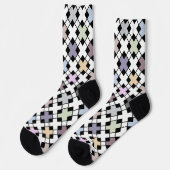 Chaussette Motif géométrique multicolore (Gauche)