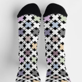 Chaussette Motif géométrique multicolore (Haut)