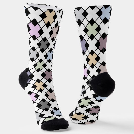 Chaussette Motif géométrique multicolore (Angulaire)