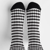 Chaussette Motif géométrique noir et blanc (Haut)