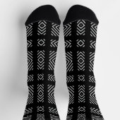 Chaussette Motif géométrique noir et blanc Ama (Haut)