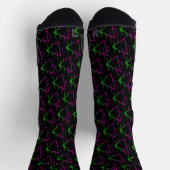 Chaussette Motif géométrique Retro Neon (Haut)