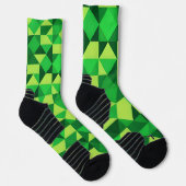 Chaussette Motif géométrique vert Saint Patrick's Day (Droite)