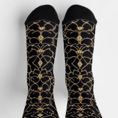 Chaussette Motif Gold et Black Line (Haut)