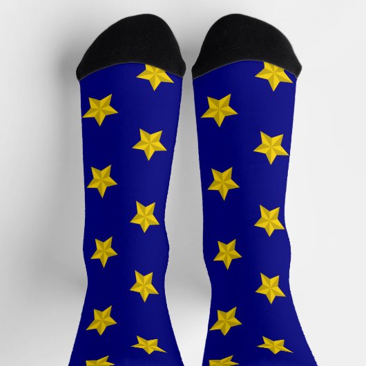 Chaussette Motif Gold Stars, Bleu Marine, Exclusive (Haut)