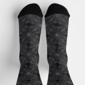 Chaussette Motif gothique Black and Grey Spiderweb (Haut)