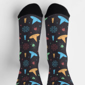 Chaussette Motif graphique Halloween amusant (Haut)