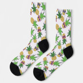 Chaussette Motif graphique Sunshine Pineapples (Gauche)