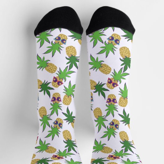 Chaussette Motif graphique Sunshine Pineapples (Haut)