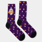 Chaussette Motif Halloween et message (Droite)