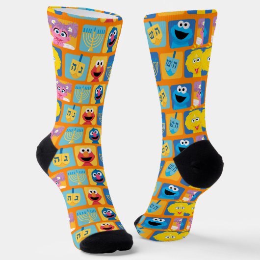 Chaussette Motif Hanoukka de Sesame Street (Angulaire)