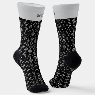 Chaussette Motif hiérarchique croisé copte