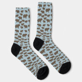 Chaussette Motif Hippopotame Hippo (Droite)