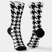 Chaussette Motif Houndstooth noir et blanc (Angulaire)