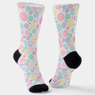 Chaussette Motif imparfait à points pastel