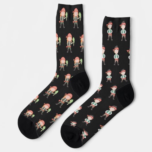 Chaussette Motif inégal des pirates (Gauche)