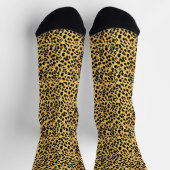Chaussette Motif léopard jaune (Haut)