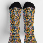 Chaussette Motif Léopard moderne coloré (Haut)